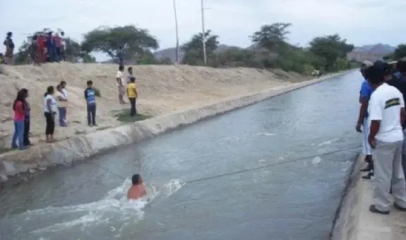 Delincuentes empujan a niño de 8 años a canal de regadío tras robar mototaxi de su padre en Piura