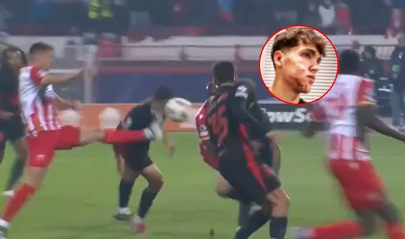 Pau Cubarsí sufrió violenta patada en el rostro y recibió 10 puntos: así quedó la cara del jugador del Barcelona