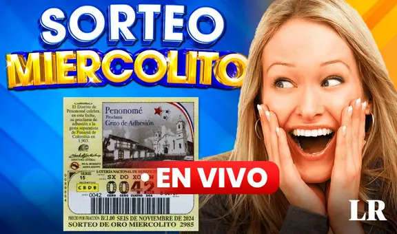 Resultados Sorteo Miercolito EN VIVO, 7 de noviembre: revisa los NÚMEROS GANADORES de la Lotería Nacional de Panamá vía Telemetro