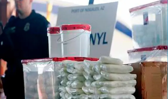 Decomisan en Estados Unidos un cargamento de fentanilo capaz de matar a una cuarta parte de California