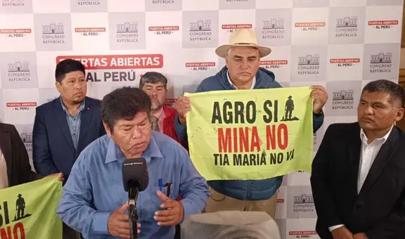 Presentan acciones legales para frenar la reactivación del proyecto Tía María