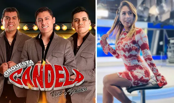 Vocalista de Orquesta Candela sorprende al revelar EN VIVO su romance con reconocida conductora de Panamericana TV