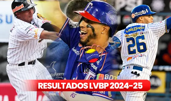Resultados de la LVBP 2024 EN VIVO, 10 de noviembre: minuto a minuto de los juegos de HOY vía BeisbolPlay