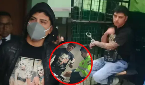 John Kelvin abandona comisaría esposado y llorando: fue trasladado en la misma patrulla que a su denunciante