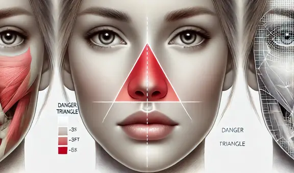 La zona del "triángulo de la muerte" donde nunca debes reventar un grano, según dermatólogo de Nueva York
