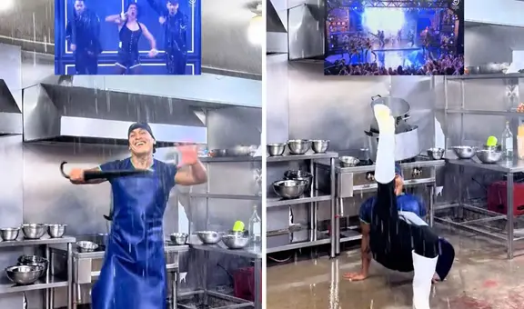 Trabajador de cevichería baila ‘Umbrella’ como Tom Holland y es viral: “El agua es real”