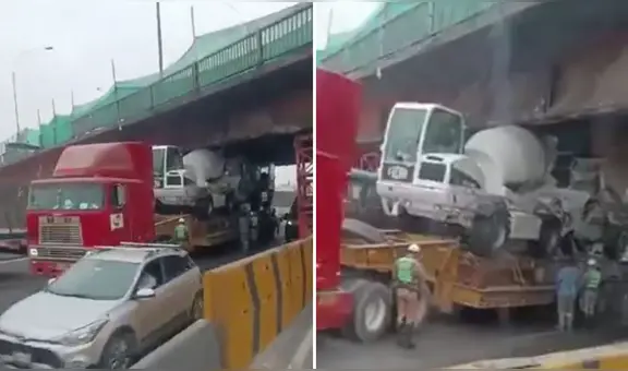 Puente Ricardo Palma dañado por quinta vez: tráiler chocó estructura en medio de reparaciones