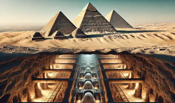 Arqueólogos revelan para qué sirvió el túnel subterráneo que une las 30 pirámides de Egipto
