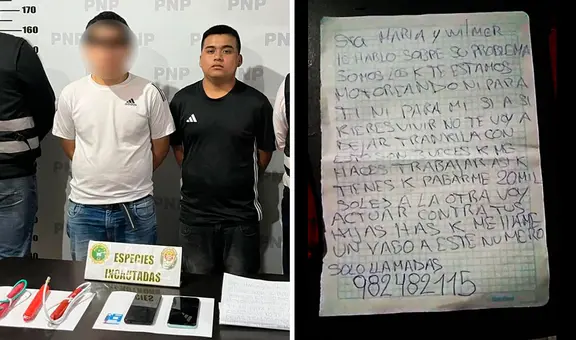Capturan a alias 'Gringasho', menor de 17 años, por extorsión y tenencia ilegal de explosivos en Trujillo
