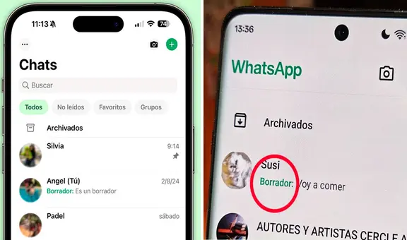 ¿Por qué aparece la palabra 'Borrador' en algunos chats de WhatsApp? Esta es la razón