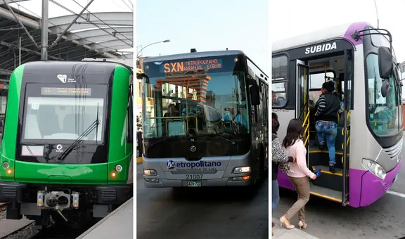 Paro de transportistas: horarios del Metropolitano, Metro de Lima y corredores para el 13 de noviembre
