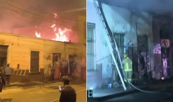 Rímac: un incendio de gran magnitud consume viviendas y deja bomberos heridos