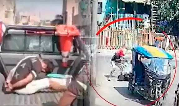 Delincuentes arrastran a joven para robarle sus pertenencias en Comas: cámaras captaron el hecho