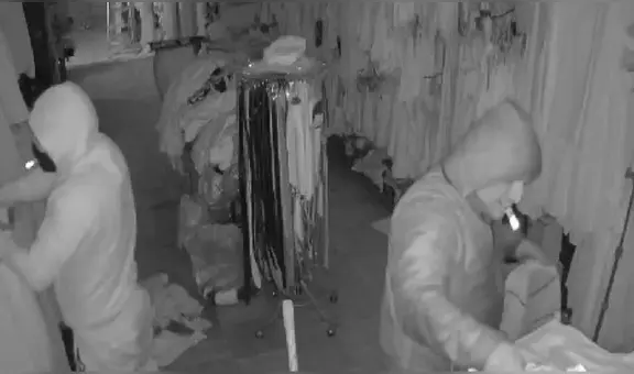 Los Olivos: Cámaras de seguridad muestran cómo delincuentes se llevan más de S/15.000 en mercadería de tienda