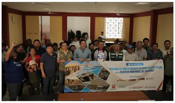 Pescadores en contra de la SNP que pretende entrar en la Reserva de Paracas