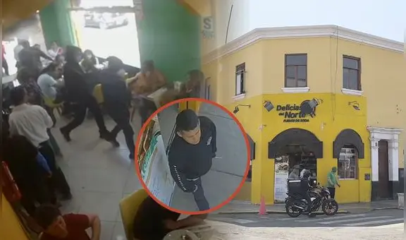 A plena luz del día, delincuentes armados desatan pánico en restaurante de Trujillo tras perpetrar asalto