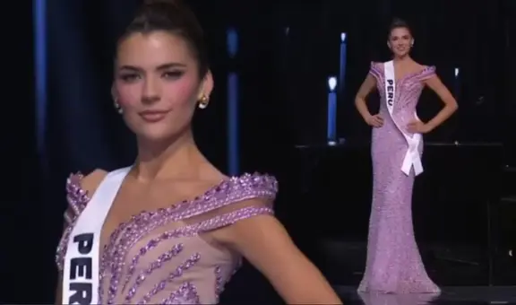Miss Universo 2024: Tatiana Calmell desfila en traje de gala y se lleva la ovación del público