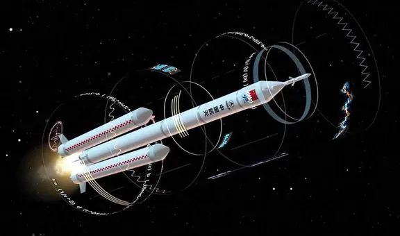 China busca competir con SpaceX de Elon Musk y presenta cohete de alta resistencia que planea lanzar al espacio en 2030