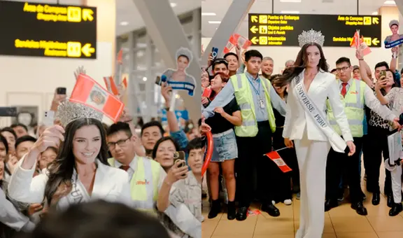 Tatiana Calmell recibe tremenda sorpresa en pleno vuelo tras ser coronada como ‘Reina de las Américas’ en el Miss Universo
