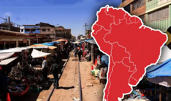 Este país de Sudamérica cuenta con 'el mercado más peligroso': ubicado en medio de las vías de un tren