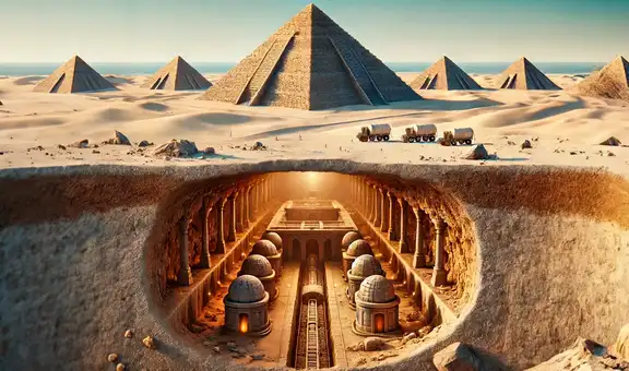 Esta era la función secreta del túnel subterráneo que une las 30 pirámides de Egipto, según arqueólogos