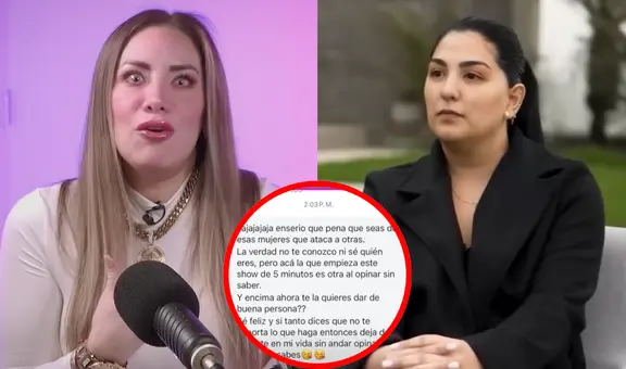Grasse Becerra filtra chats privados con Ana Siucho tras pelea por su nuevo trabajo en EE. UU.: "Deja de meterte en mi vida"