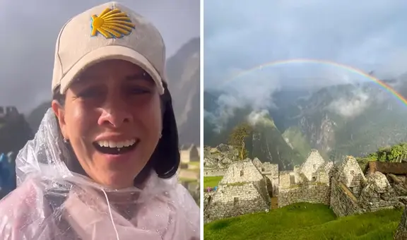 Turistas lloran de la emoción al ver dos arcoíris en Machu Picchu tras densa neblina: “Tierra bendita”