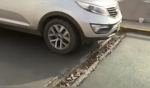 Denuncian que rampa defectuosa en la Vía Expresa de Miraflores podría causar graves accidentes