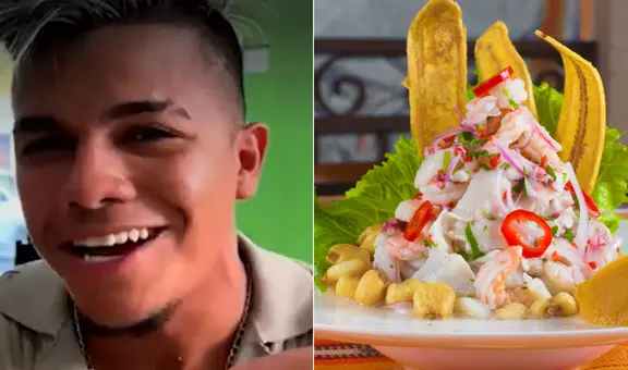 Ecuatoriano prueba el ceviche peruano y pide perdón a su país:" Lo mejor de toda Latinoamérica"