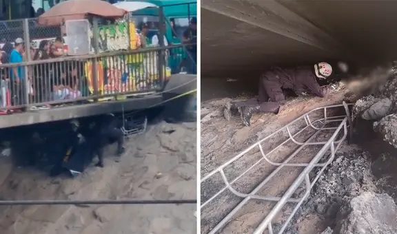 San Juan de Lurigancho: hallan el cuerpo carbonizado de un hombre bajo un puente que cruza el río Rímac