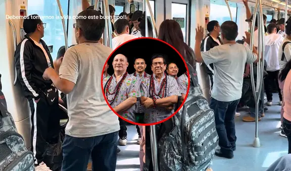 Peruano se pone a bailar en el Metro de Lima y usuarios afirman: “Está escuchando a Los Mirlos”