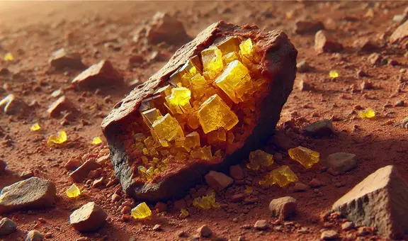 Descubrimiento casual en Marte: el ‘tesoro amarillo' encontrado por el rover explorador Curiosity tras tropezar con una roca