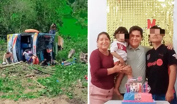 Tragedia en Moyobamba: docente pierde a sus hijos de 2 y 17 años tras despiste de Movil Bus con promoción escolar