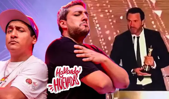 Cristian Zuárez recibió el Martín Fierro para ‘Hablando Huevadas’ tras la ausencia de Ricardo y Jorge