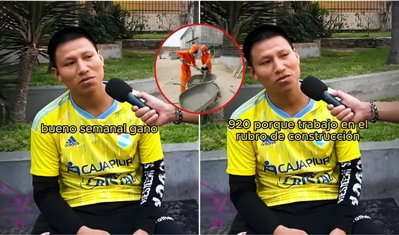 Peruano sorprende en redes al revelar el cuantioso monto que gana en construcción: "Semanal gano S/920"