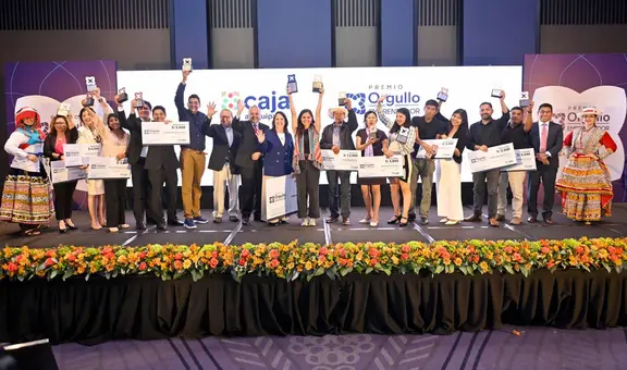 Caja Arequipa premia ganadores del concurso nacional Orgullo Emprendedor