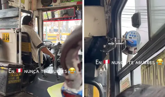 Chófer peruano impresiona con su creativa forma de atraer pasajeros: "Se las ingenió para progresar"