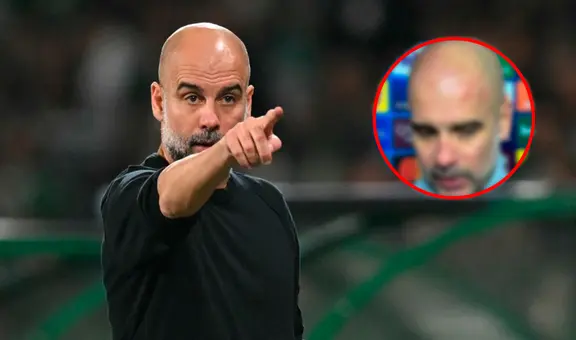 Pep Guardiola aparece con el rostro arañado y lleno de heridas tras el 3-3 del Manchester City