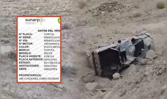 Tres mineros que participaban del paro nacional mueren tras volcadura de camioneta en Arequipa