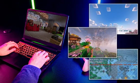 El proyecto solar de Minecraft que reduciría el consumo de energía al jugar: hora en tiempo real, estado de batería y más