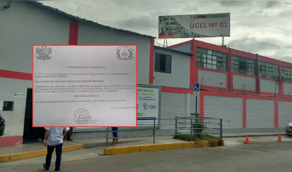 Profesoras falsifican certificados de las Fuerzas Armadas para obtener plazas en la UGEL 1 en San Juan de Miraflores