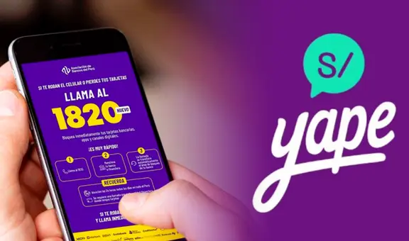 ¿Perdiste tu celular con Yape? Aprende cómo bloquearlo con la Línea 1820
