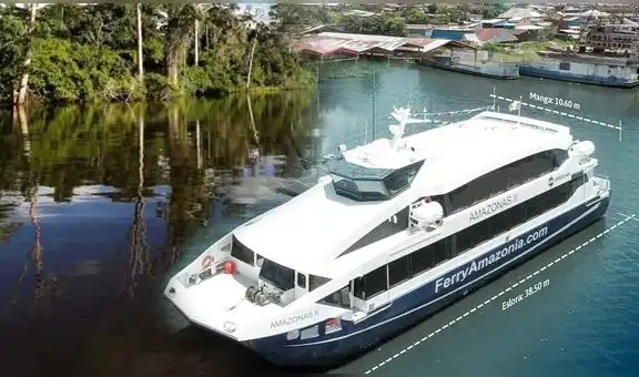 Descubre el ferry que conecta Iquitos con Santa Rosa en minutos: Ahorra un 68% en transporte en la Amazonía