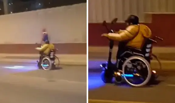 Peruano recorre las calles de Lima con su silla de ruedas modificada: “Ni Toretto se atrevió a tanto”