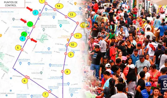 Municipalidad de Lima cierra acceso a Mesa Redonda por campaña navideña: 15 puntos bloqueados en Cercado de Lima