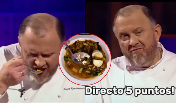 Peruana deja impresionado a chef ruso en programa en vivo con su platillo de sopa de res: "Siento que me dio poder"