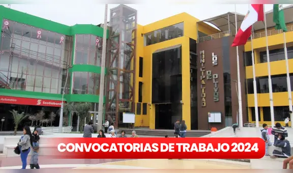 ¿Solo tienes secundaria? Municipalidad de Los Olivos ofrece oferta de trabajo con salarios de hasta S/1.600