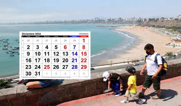Perú tendrá estos 'feriados largos' durante diciembre: peruanos gozarán de los últimos descansos del año 2024