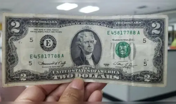 El billete de 2 dólares que está valorizado en US$4.500 por errores de impresión en USA: cómo y en dónde comprarlo