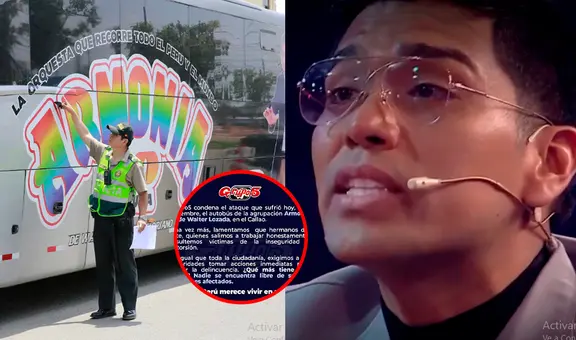 Grupo 5 condena el ataque a balazos al bus de Armonía 10 de Walther Lozada por extorsionadores: “¿Qué más tiene que pasar?”